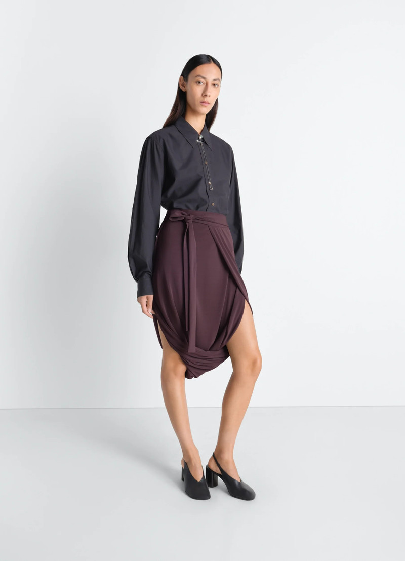 SOFT WRAP SKIRT IN VISCOSE CREPE JERSEY 4
