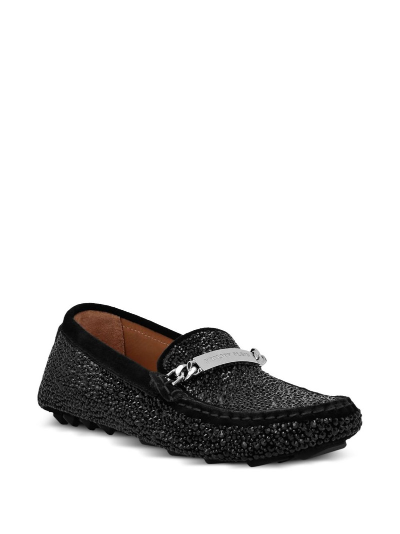 PHILIPP PLEIN rhinestone-embellished loafers outlook