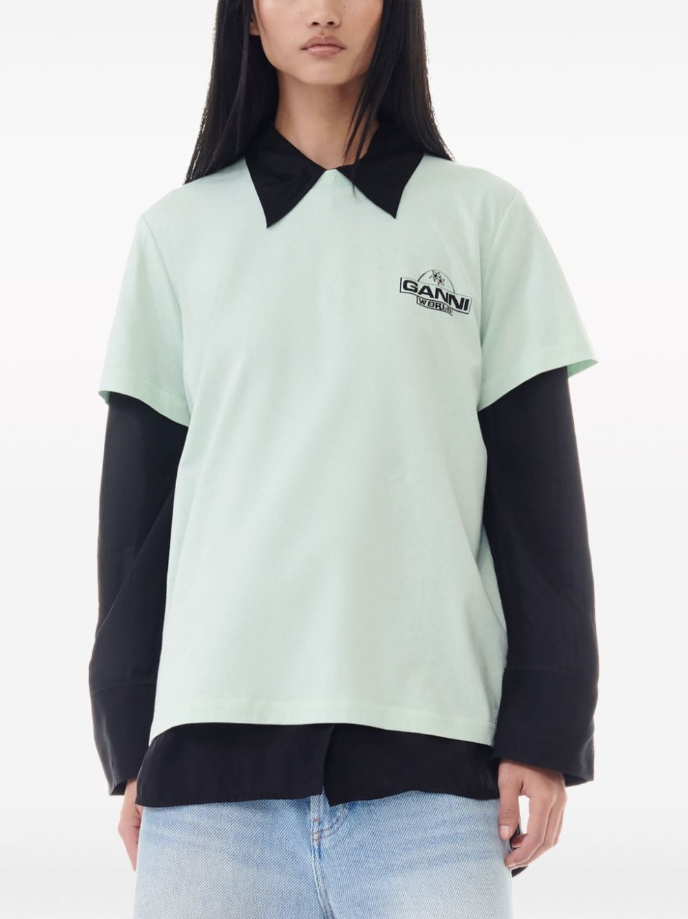 logo-print cotton T-shirt - 5
