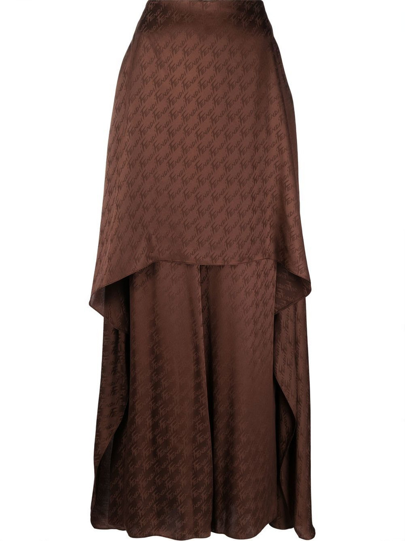wide-leg monogram-pattern trousers 1