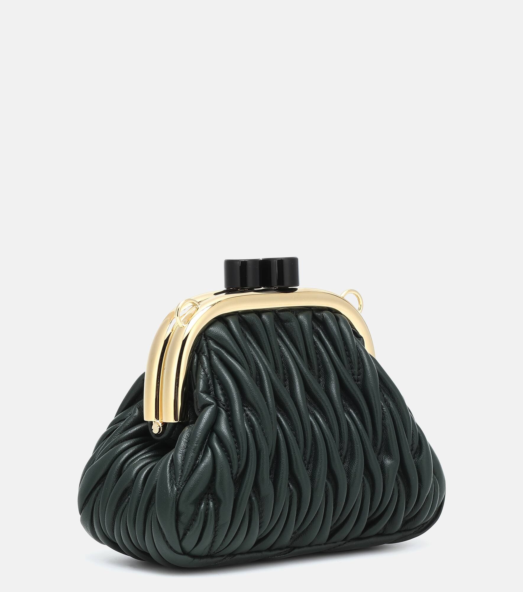 Miu Belle Mini matelassé leather clutch - 4