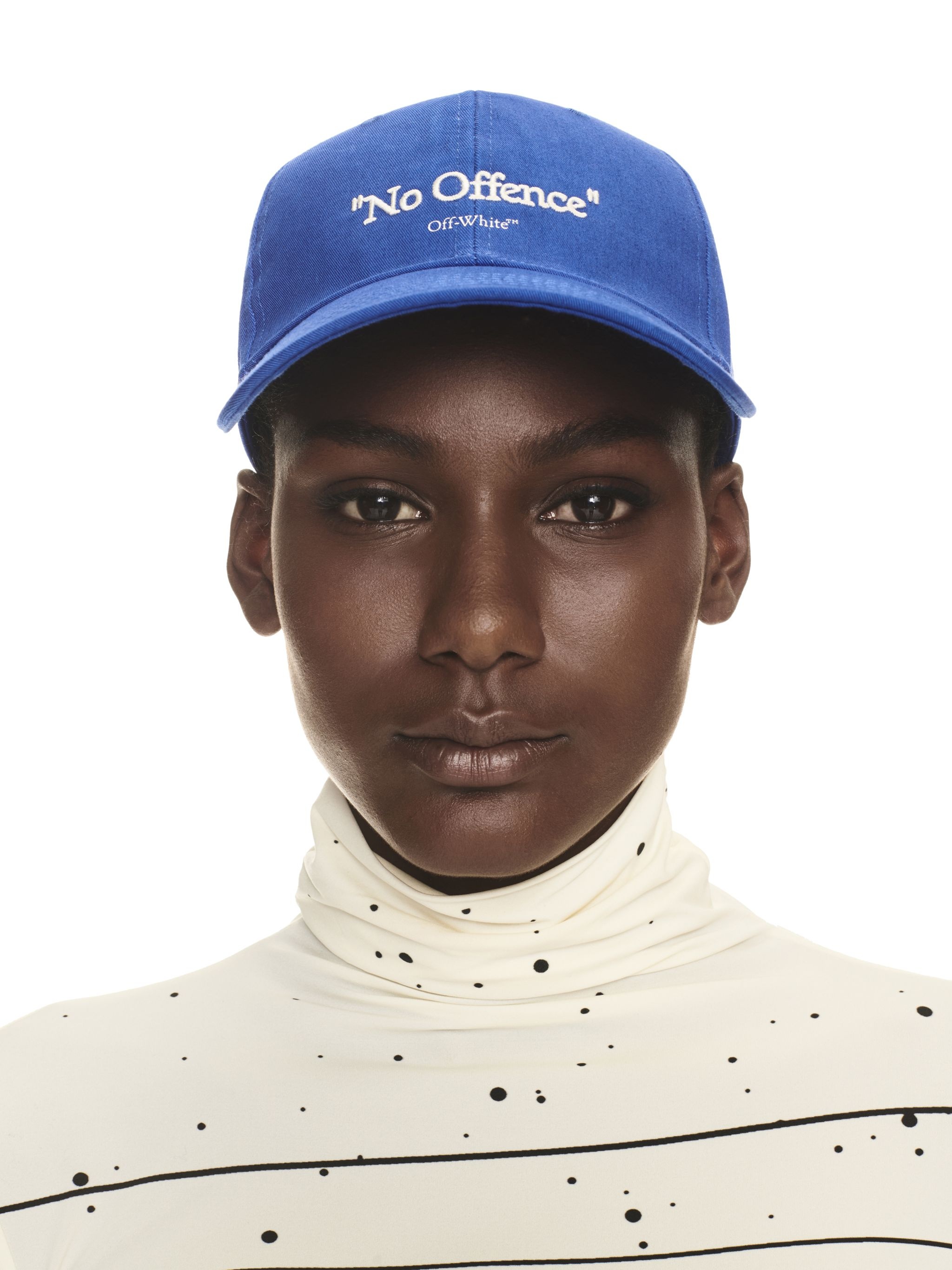 Drill No Offence Baseball Cap Blue White - 4