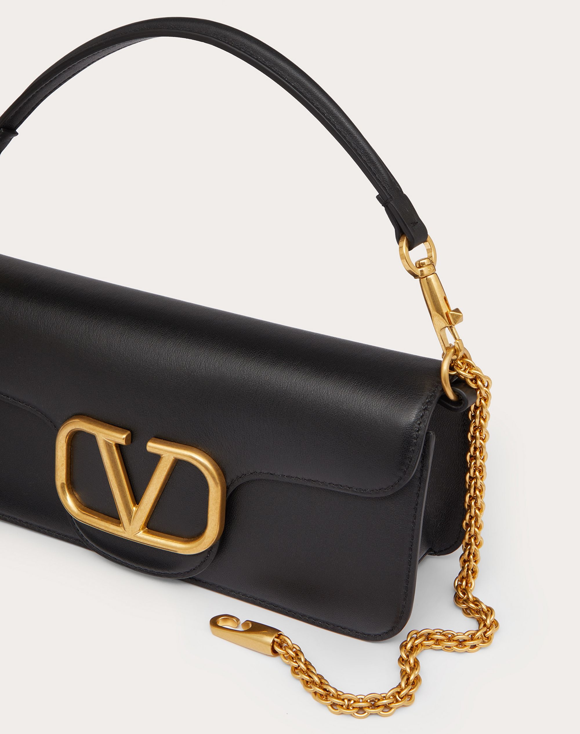 VLOGO SIGNATURE CALFSKIN SHOULDER BAG - 5