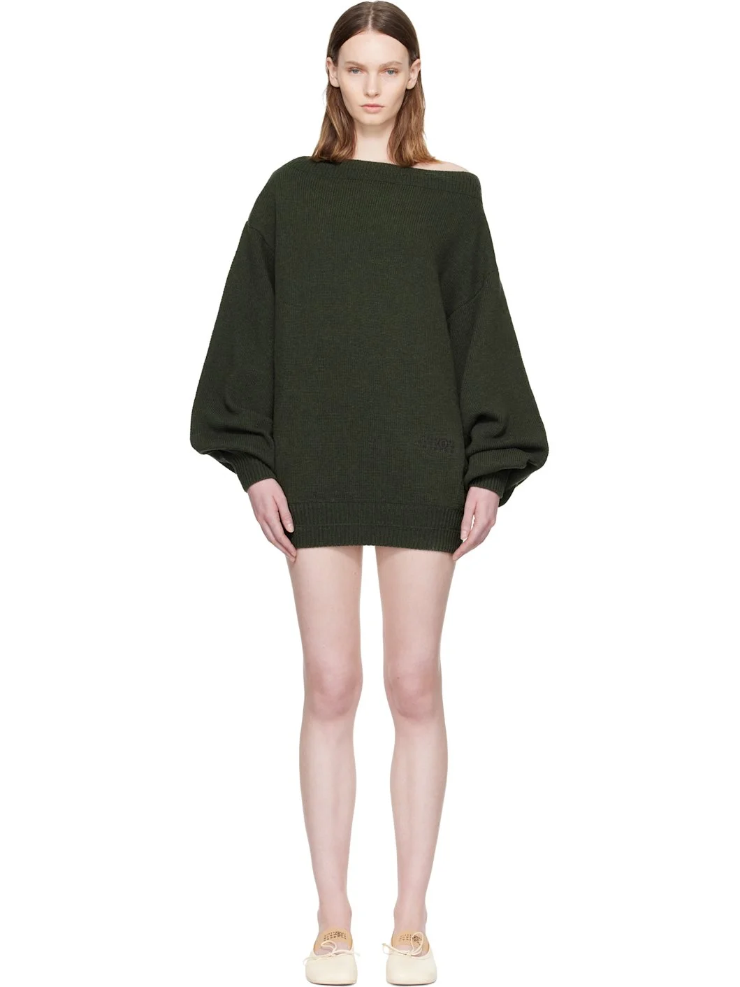 Khkai Off-Shoulder Knit Minidress - 1