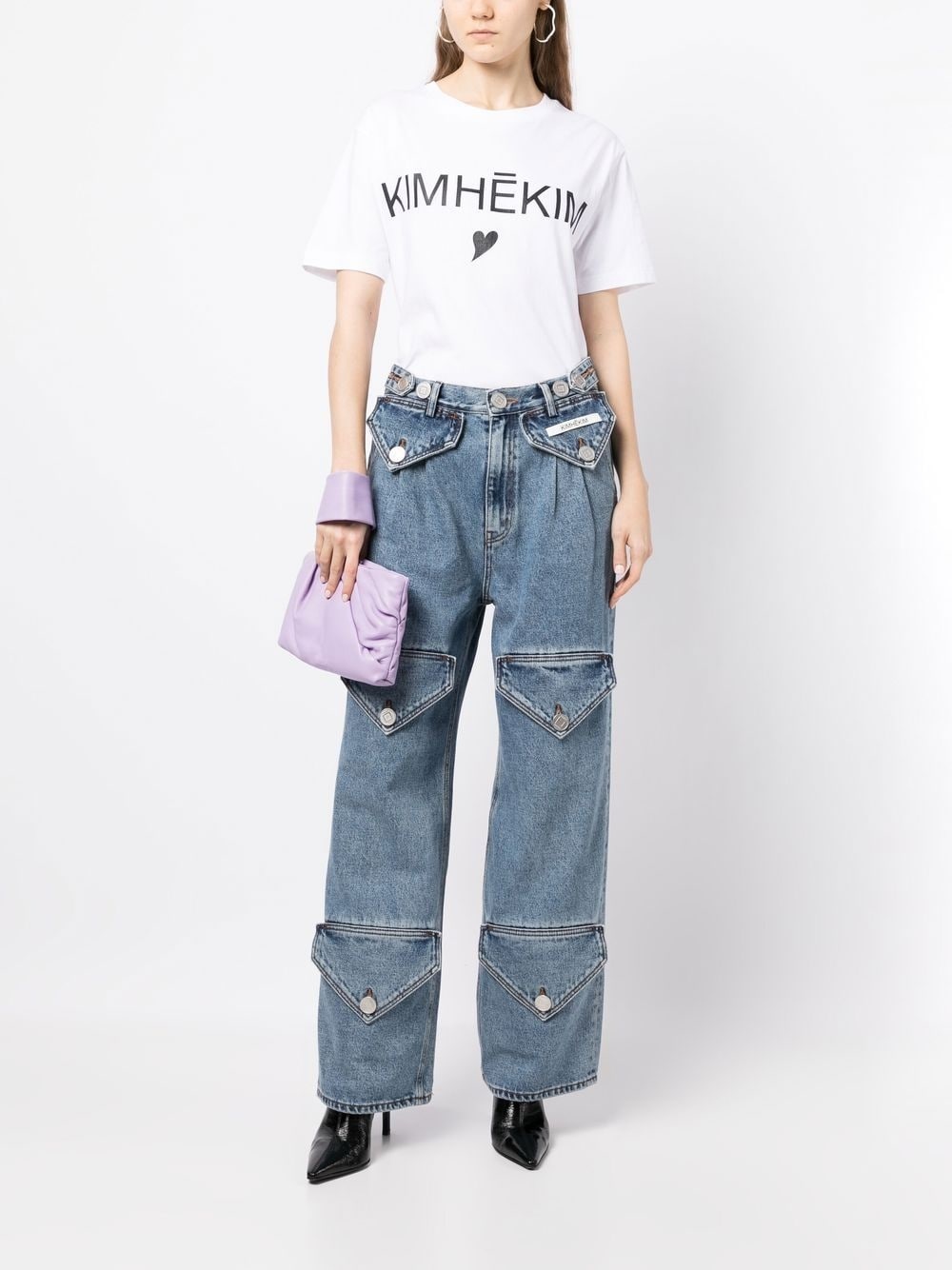 logo-print cotton T-shirt - 2