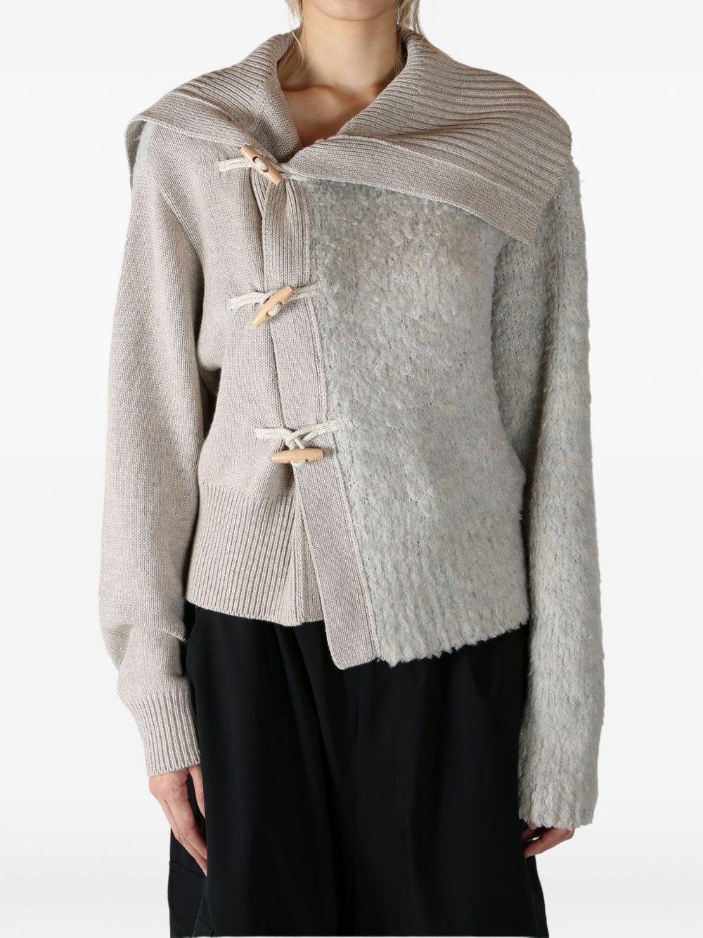 toggle-fastening cardigan - 2