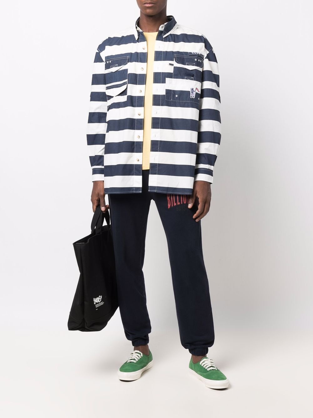 STRIPED BUTTON-UP SHIRT - 4