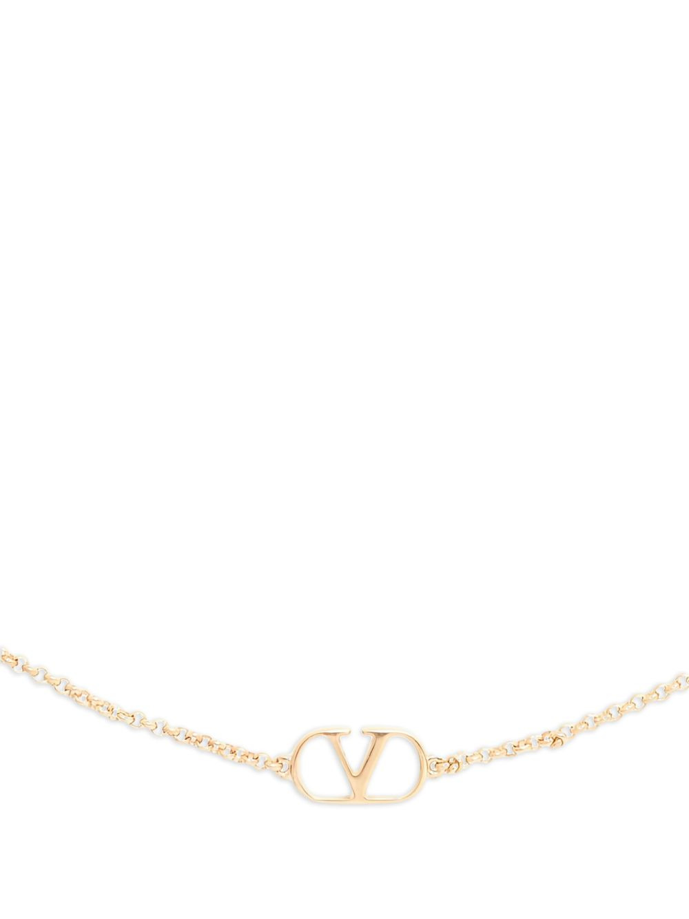 V-logo beaded necklace - 2