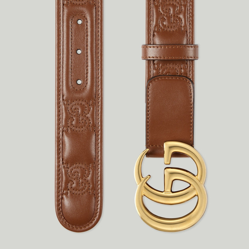 GUCCI GG Marmont Matelassé wide belt outlook