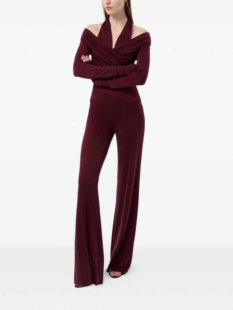 THE ANDAMANE Yvonee draped halterneck jumpsuit outlook