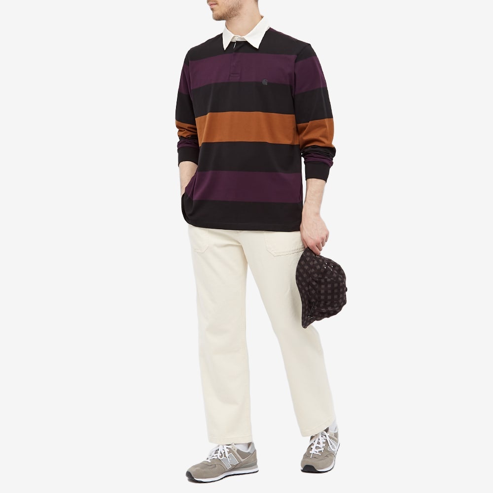 Carhartt WIP Hansen Stripe Rugby Polo - 6