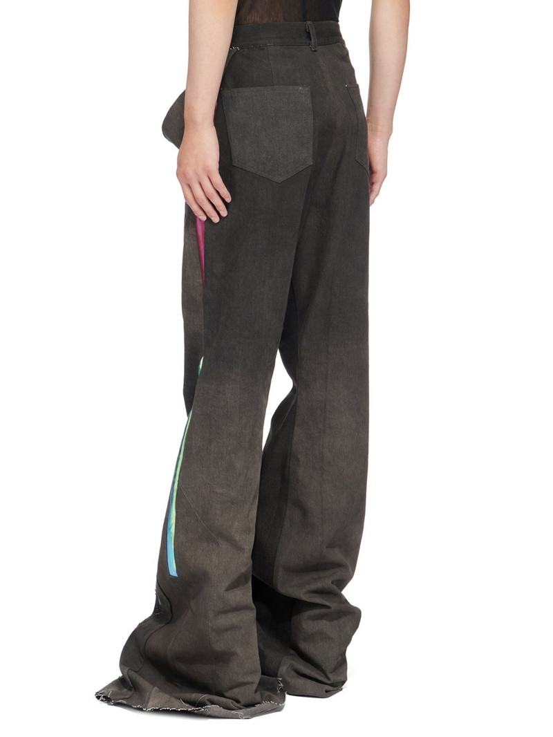 Slivered floor-length bootcut jeans 3