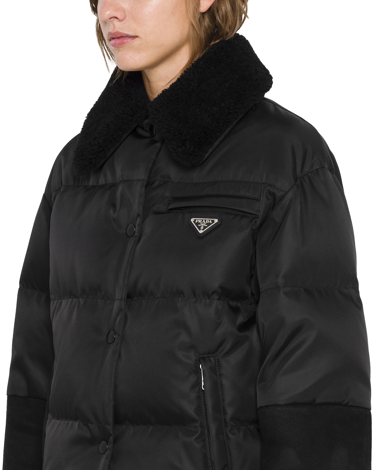 Re-Nylon gabardine puffer jacket - 5