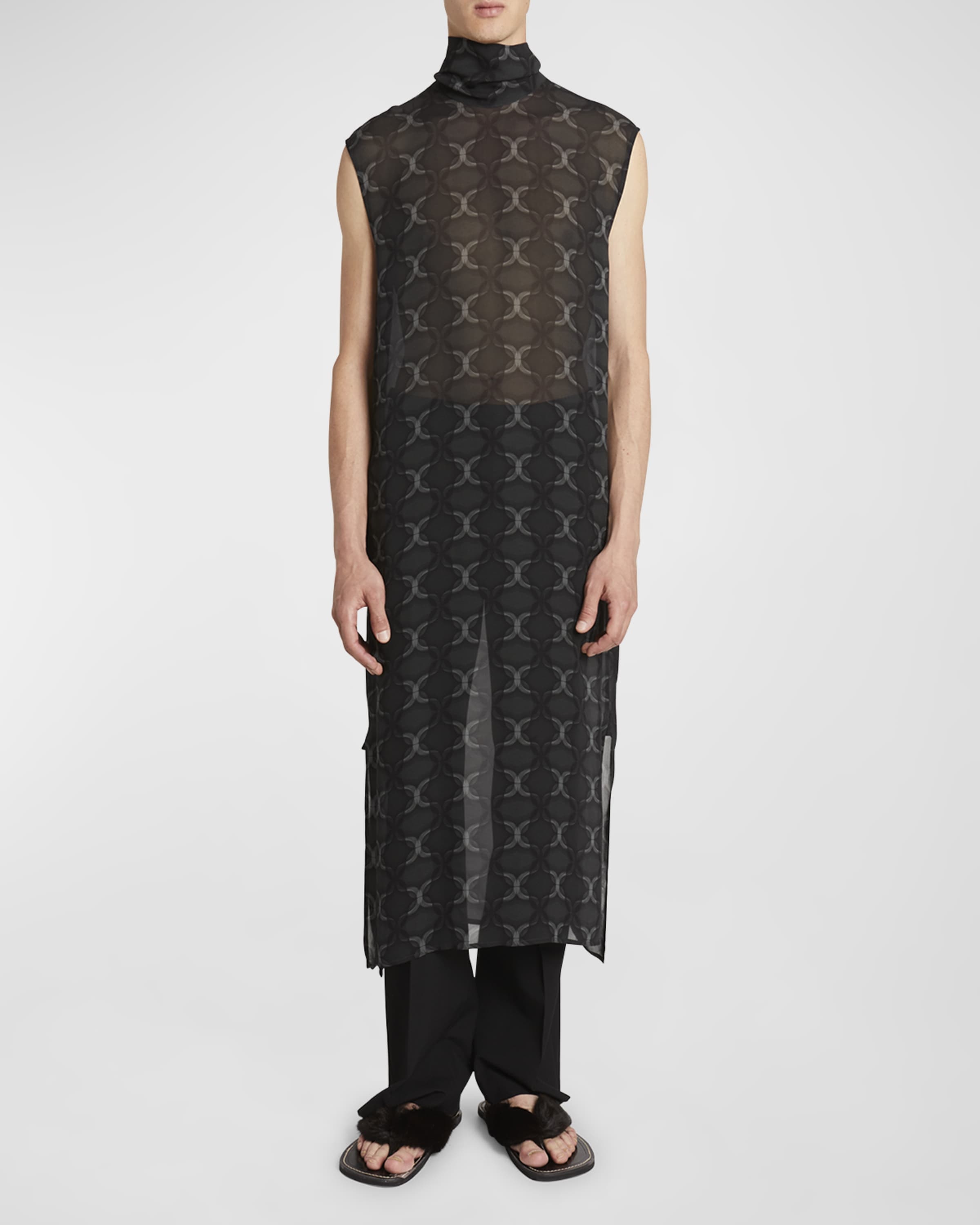 Men's Camilo Sheer Patterned Tunic - 2