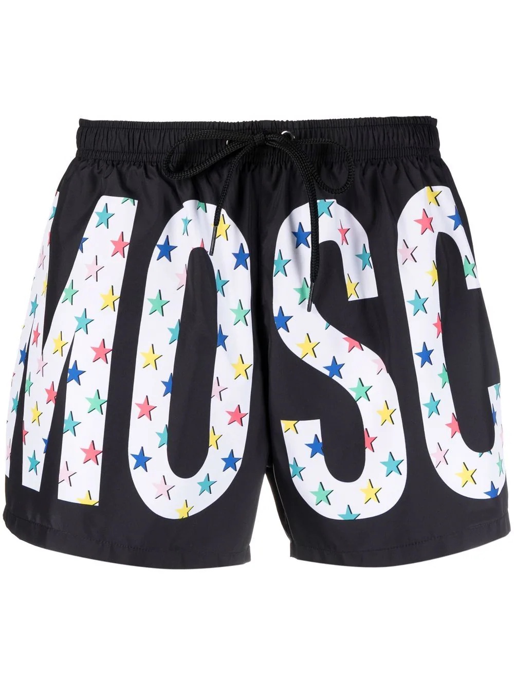 logo-print swim shorts - 1