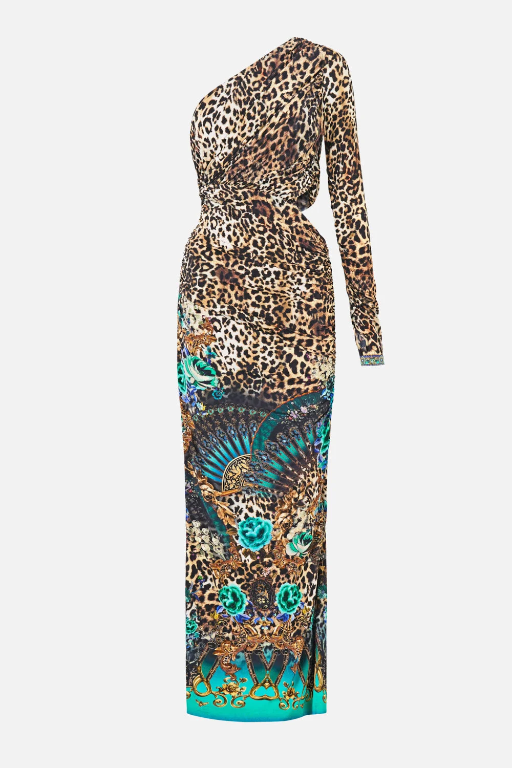 ONE SHOULDER JERSEY CUT OUT DRESS FLAMENCO EUPHORIA - 1