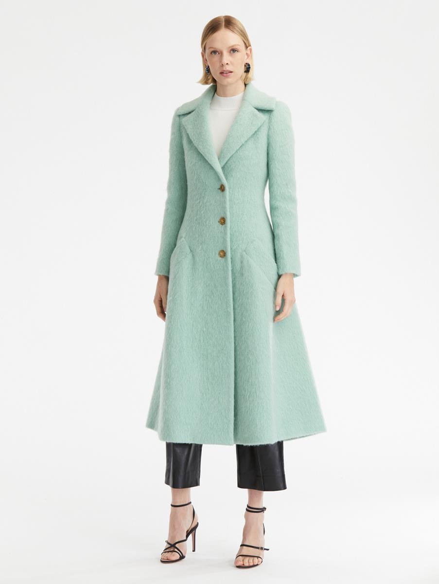 DOUBLE BREASTED WOOL COAT - 1
