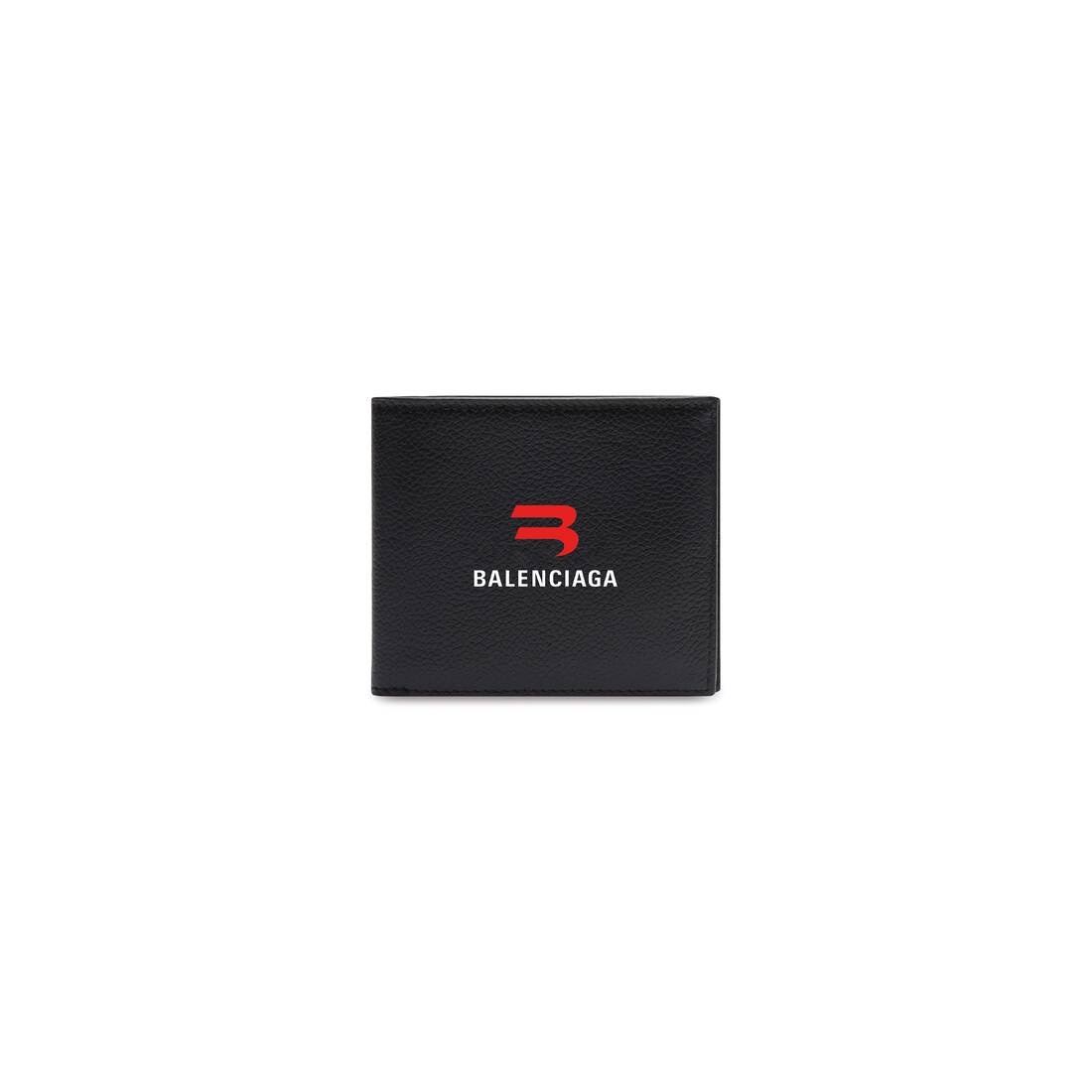 Men's Cash Square Folded Wallet  in Black - 1