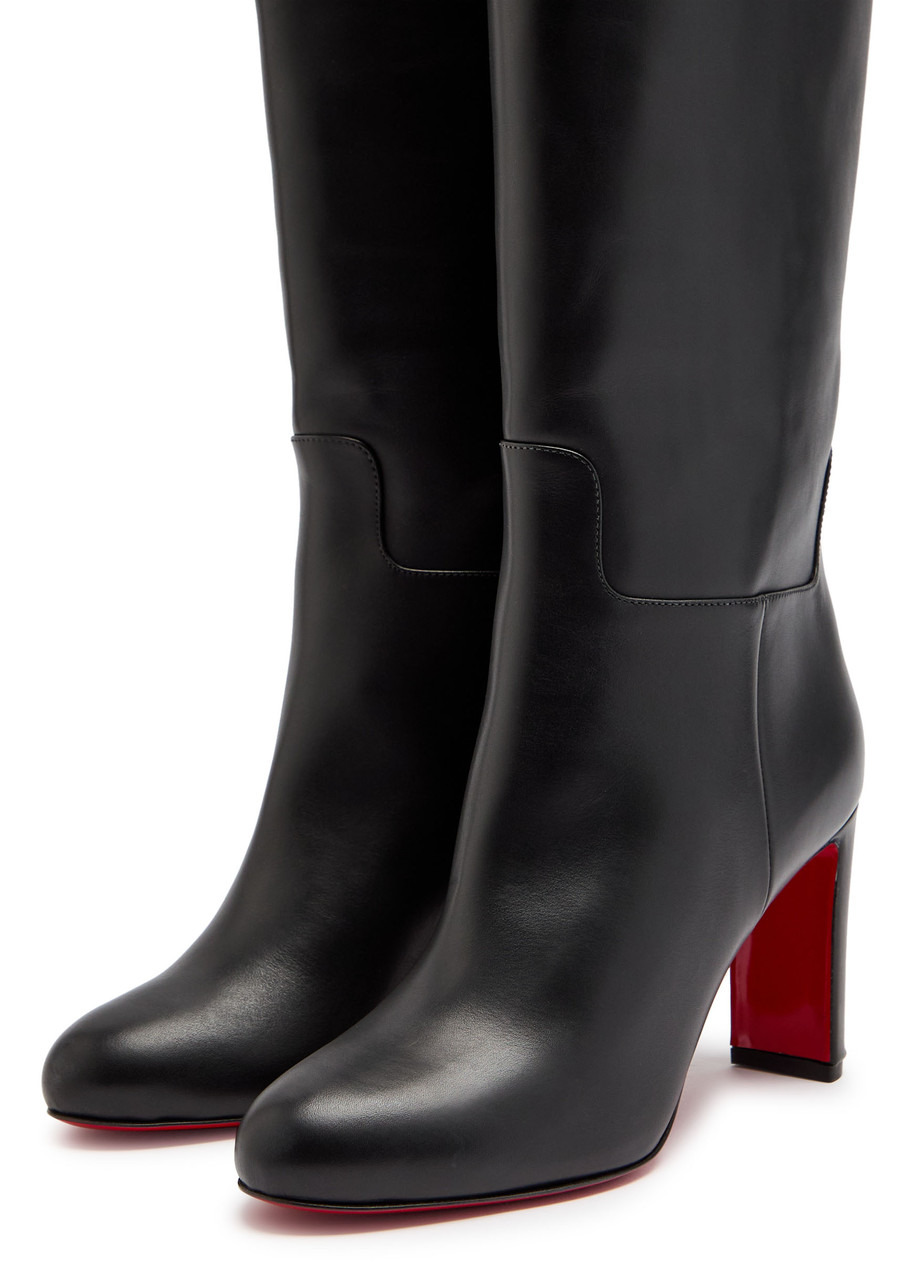 Christian Louboutin Loo Botta 85 Leather Knee-high Boots - 3