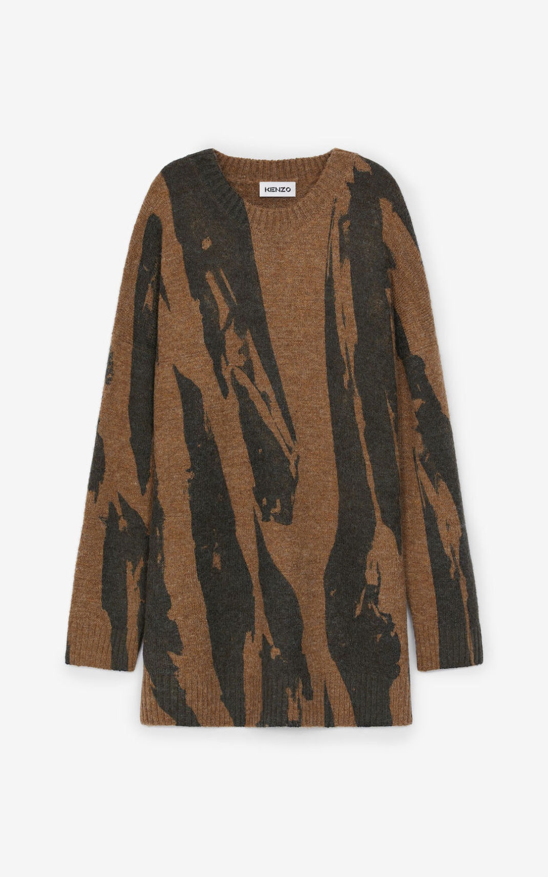 'Pleat Camo' jumper dress - 1