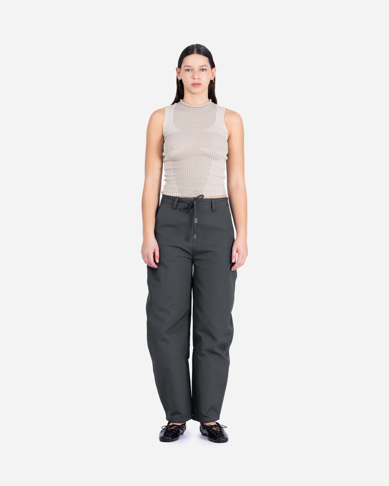 GANNI Heavy Twill Curved Pants outlook