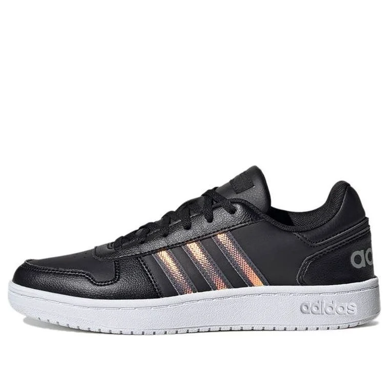 (WMNS) adidas Hoops 2.0 '블랙 촉감 금 금속' FW3536 - 1