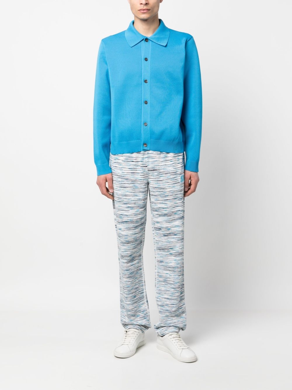 stripe-print cotton track pants - 2