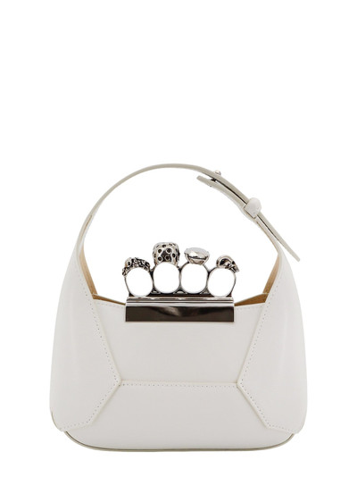 Alexander McQueen Leather handbag with  Swarovski crystals rings outlook