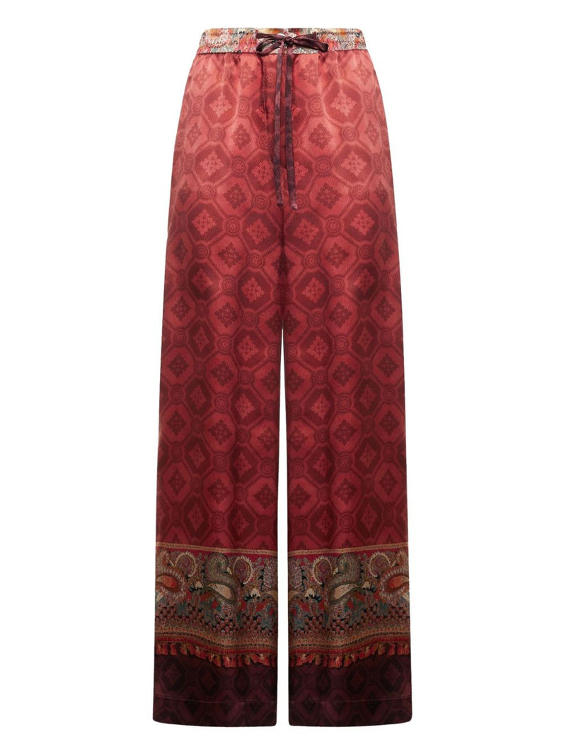 geometric-pattern trousers 1
