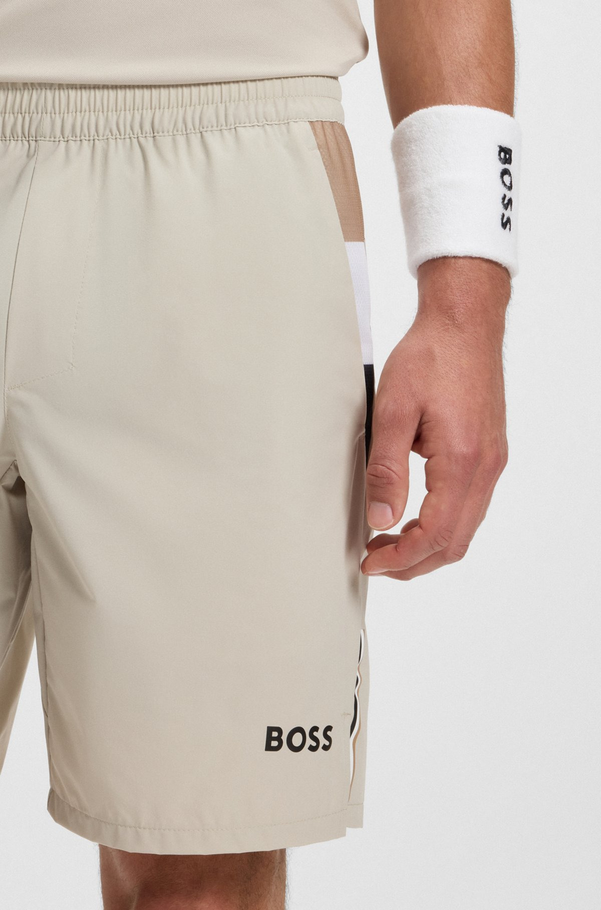 ACTIVE TENNIS SHORTS IN STRETCH FABRIC WITH MOISTURE MANAGEMENT - 5
