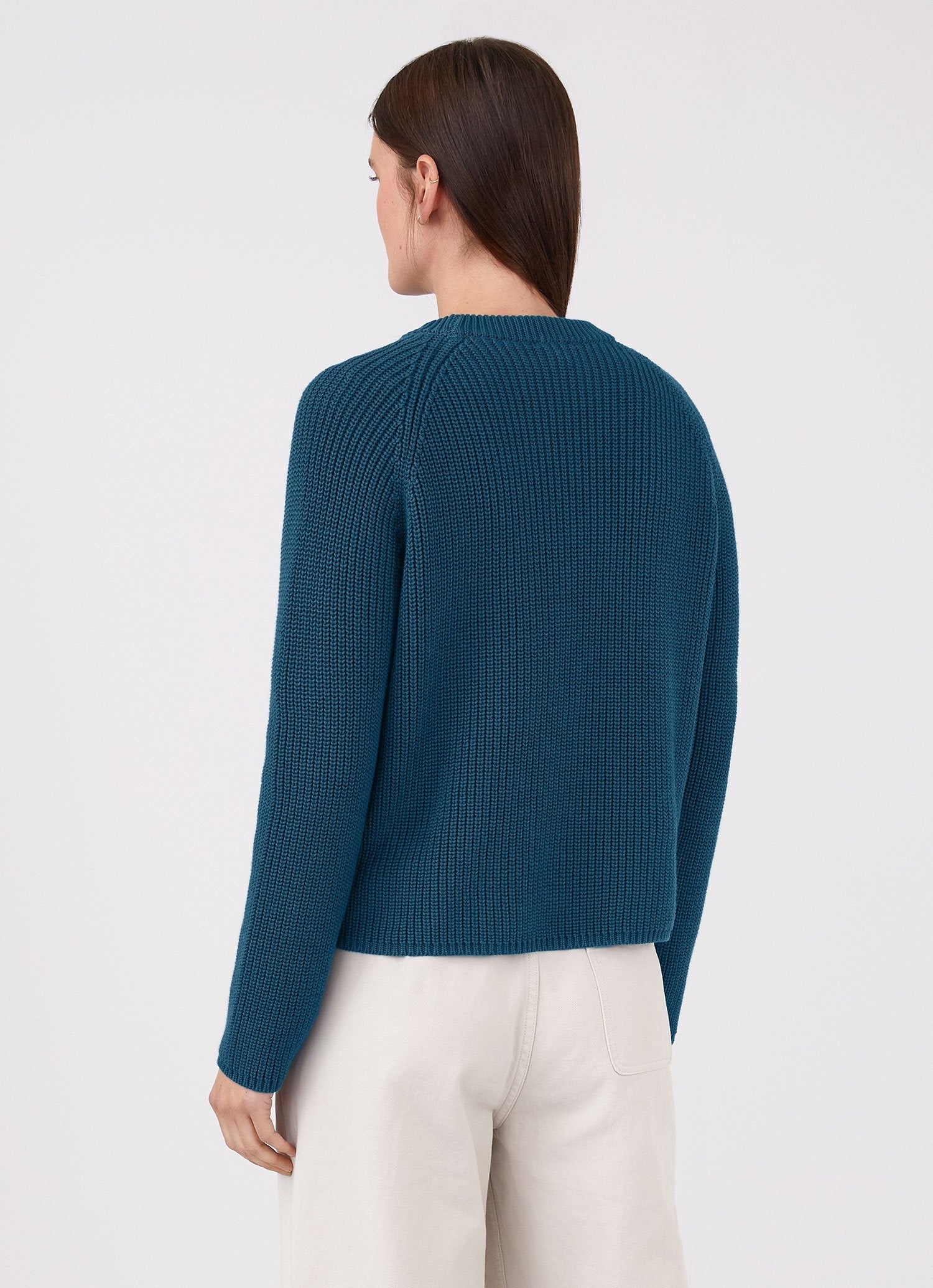 Cotton Boxy Crew Neck Jumper - 4
