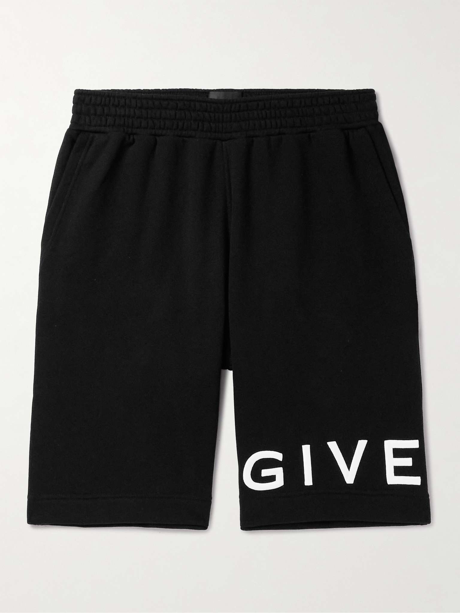 Wide-Leg Logo-Embroidered Cotton-Jersey Shorts - 1