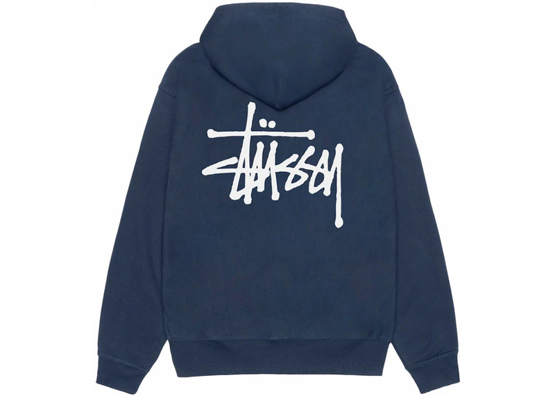 Stüssy Stussy Basic Stussy Zip Hoodie Navy outlook