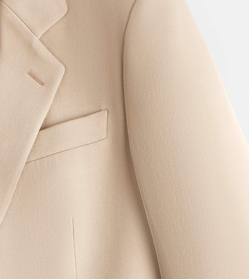 Tod's BLAZER IN WOOL - BEIGE outlook