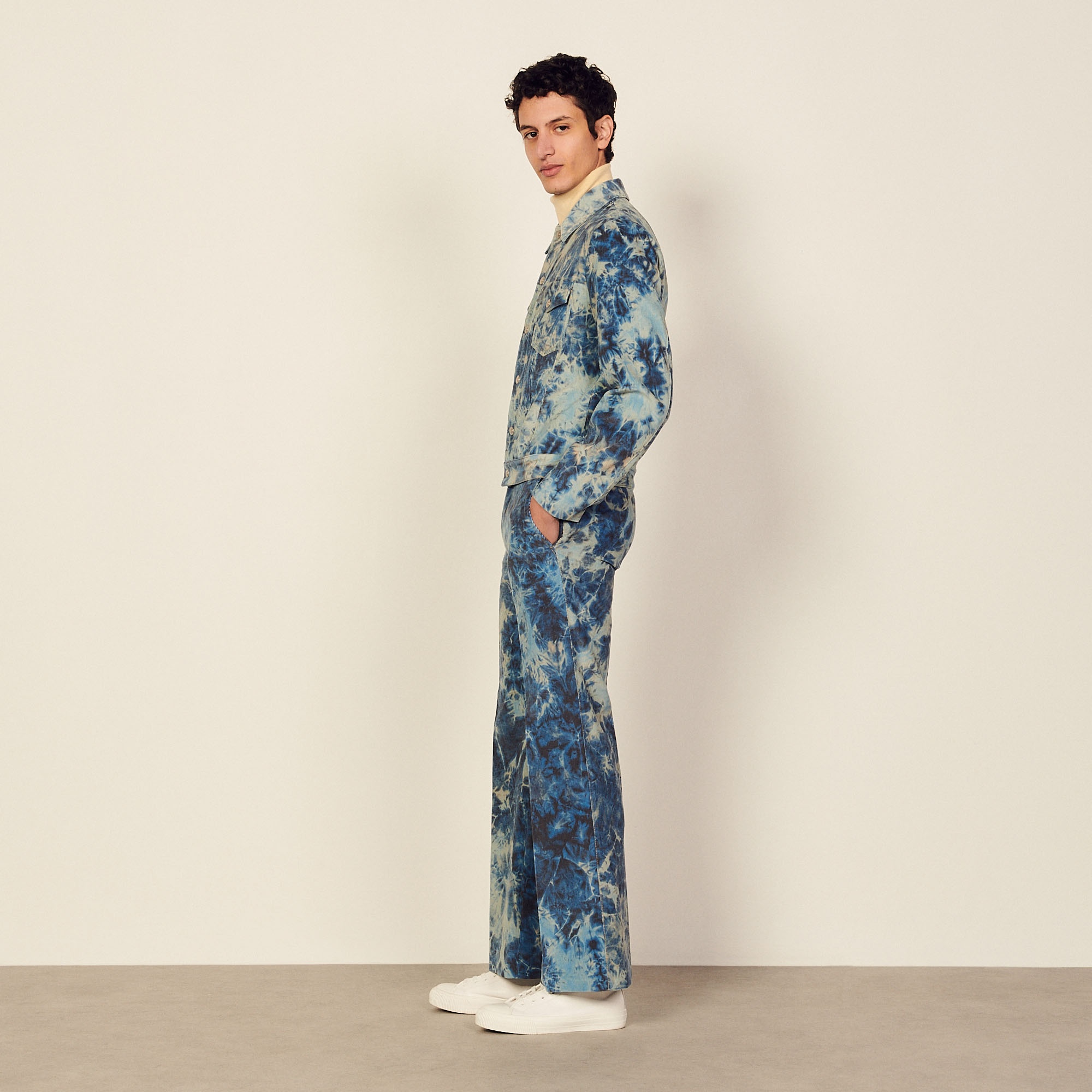 Tie-dye velvet jacket - 4