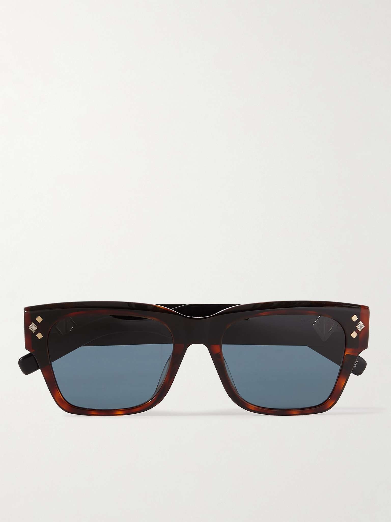 CD Diamond S2I D-Frame Tortoiseshell Acetate and Silver-Tone Sunglasses - 1