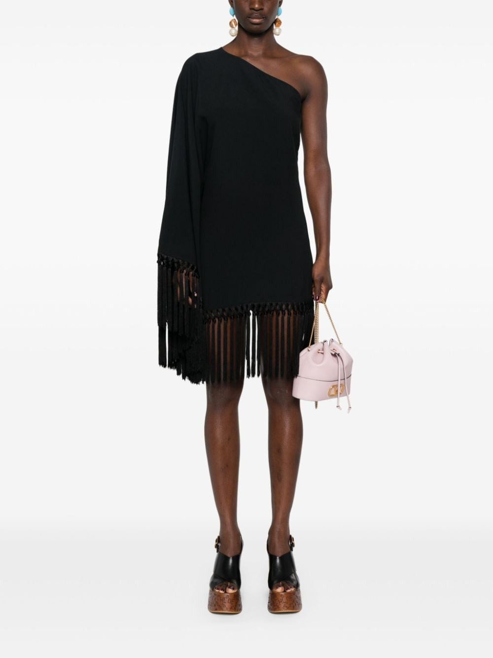 Piccolo Arno fringed short dress - 3