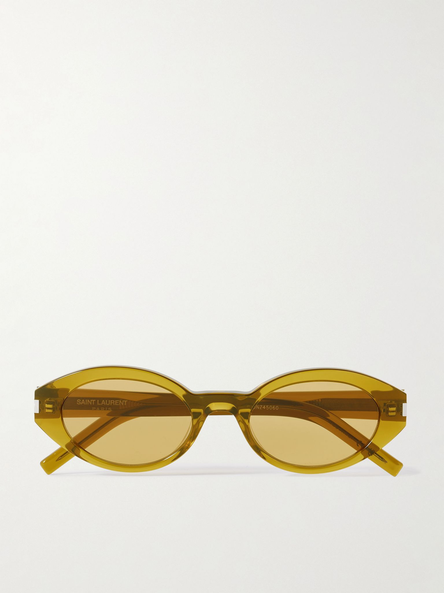 Oval-frame acetate sunglasses Green - 1