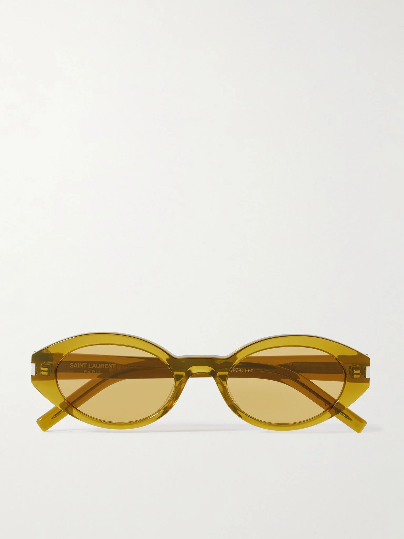 Oval-frame acetate sunglasses Green - 1