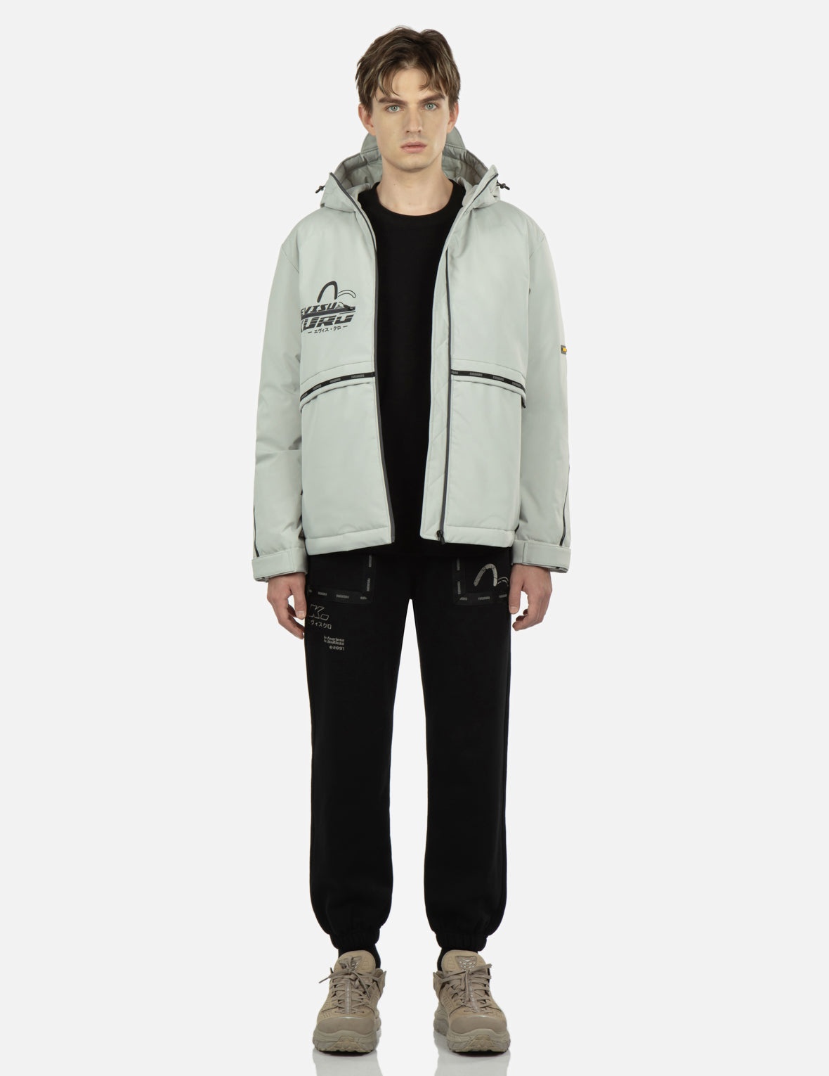 Moving Seagull PVC Patch Hooded Down Jacket - 5
