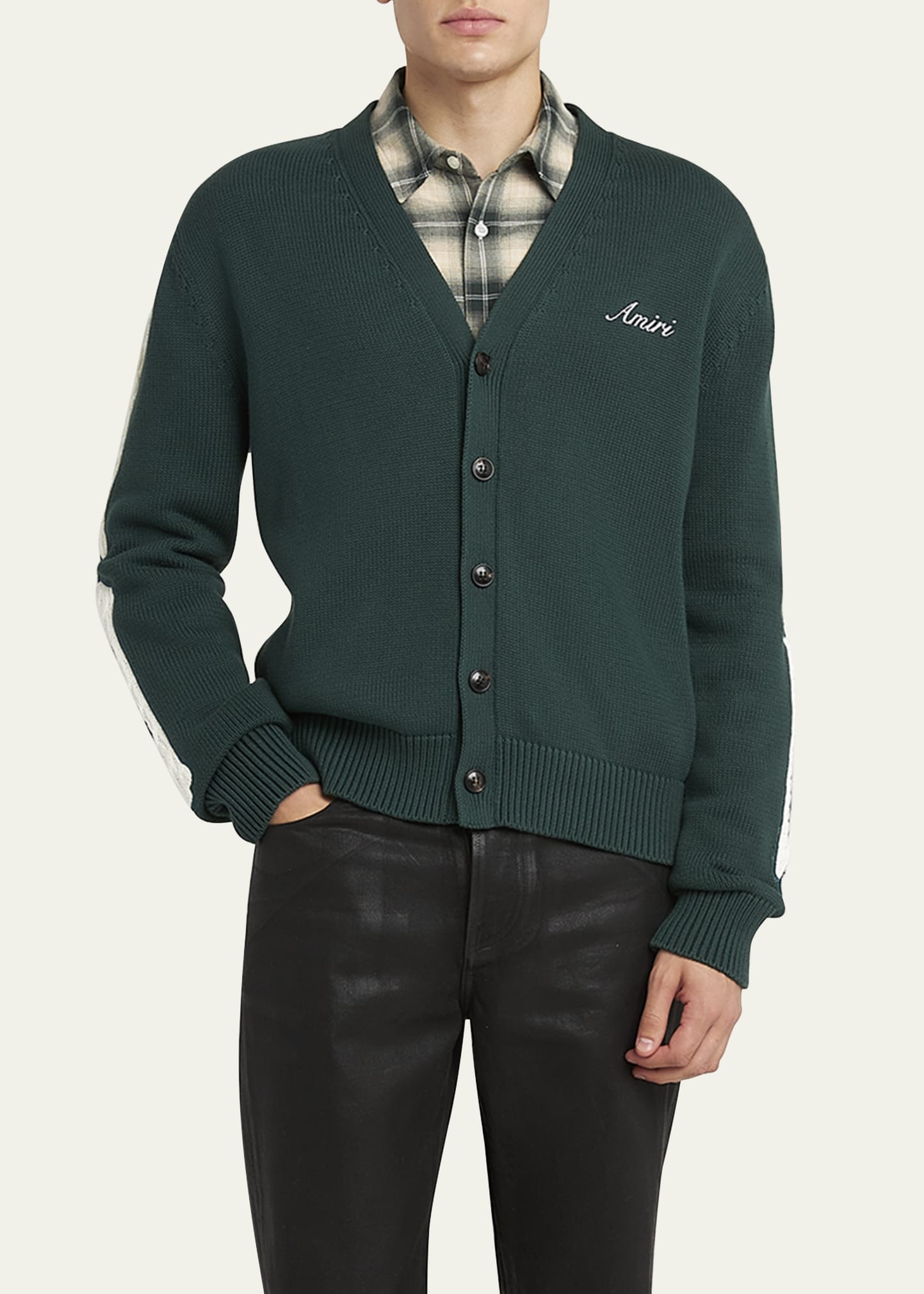 Men's Bone Applique Cardigan - 2