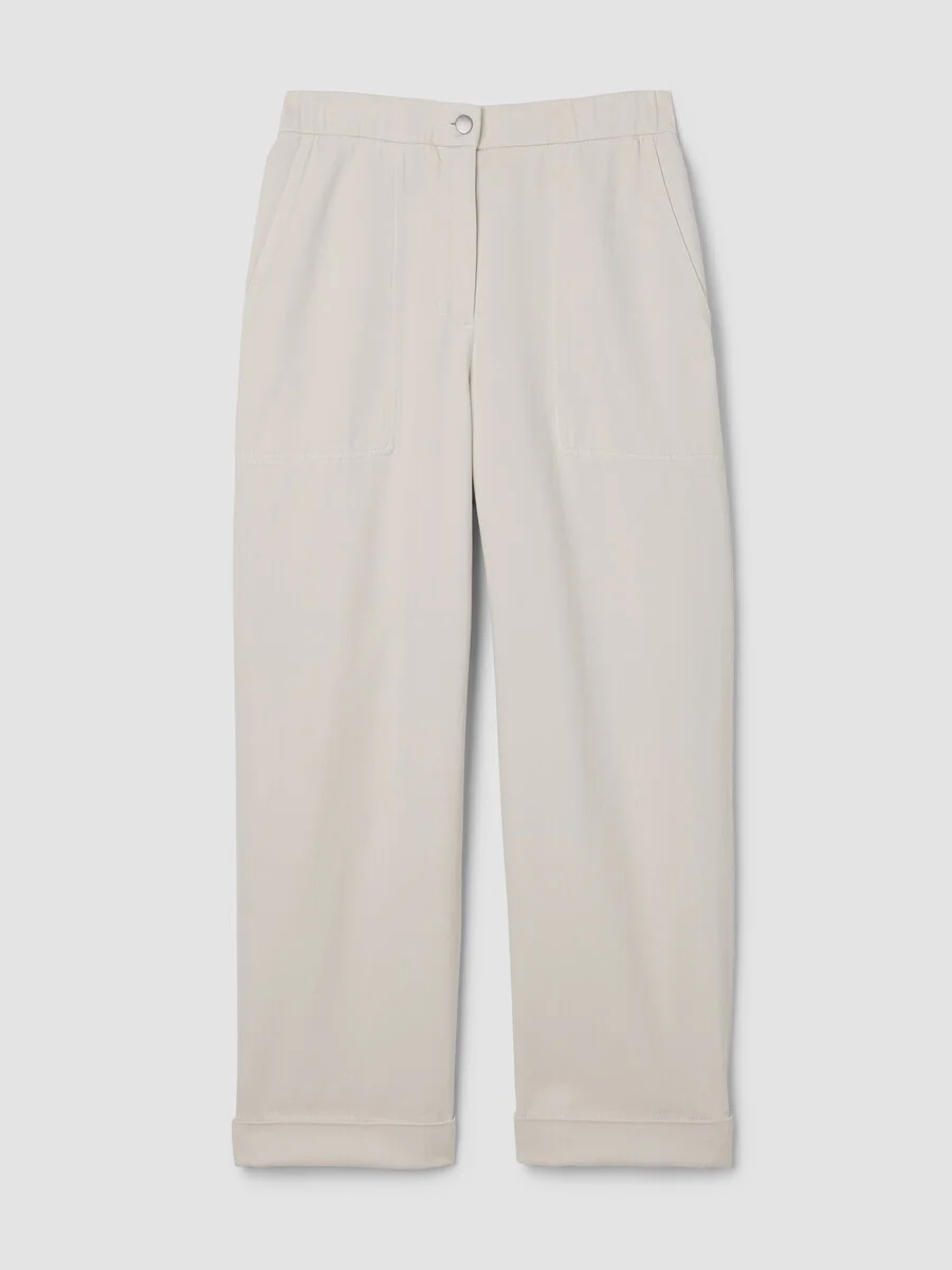 Garment-Dyed Utility Cotton Straight Pant - 1