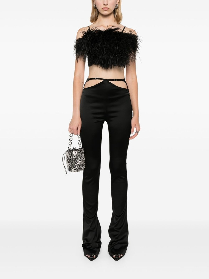THE ATTICO cut-out flared trousers outlook