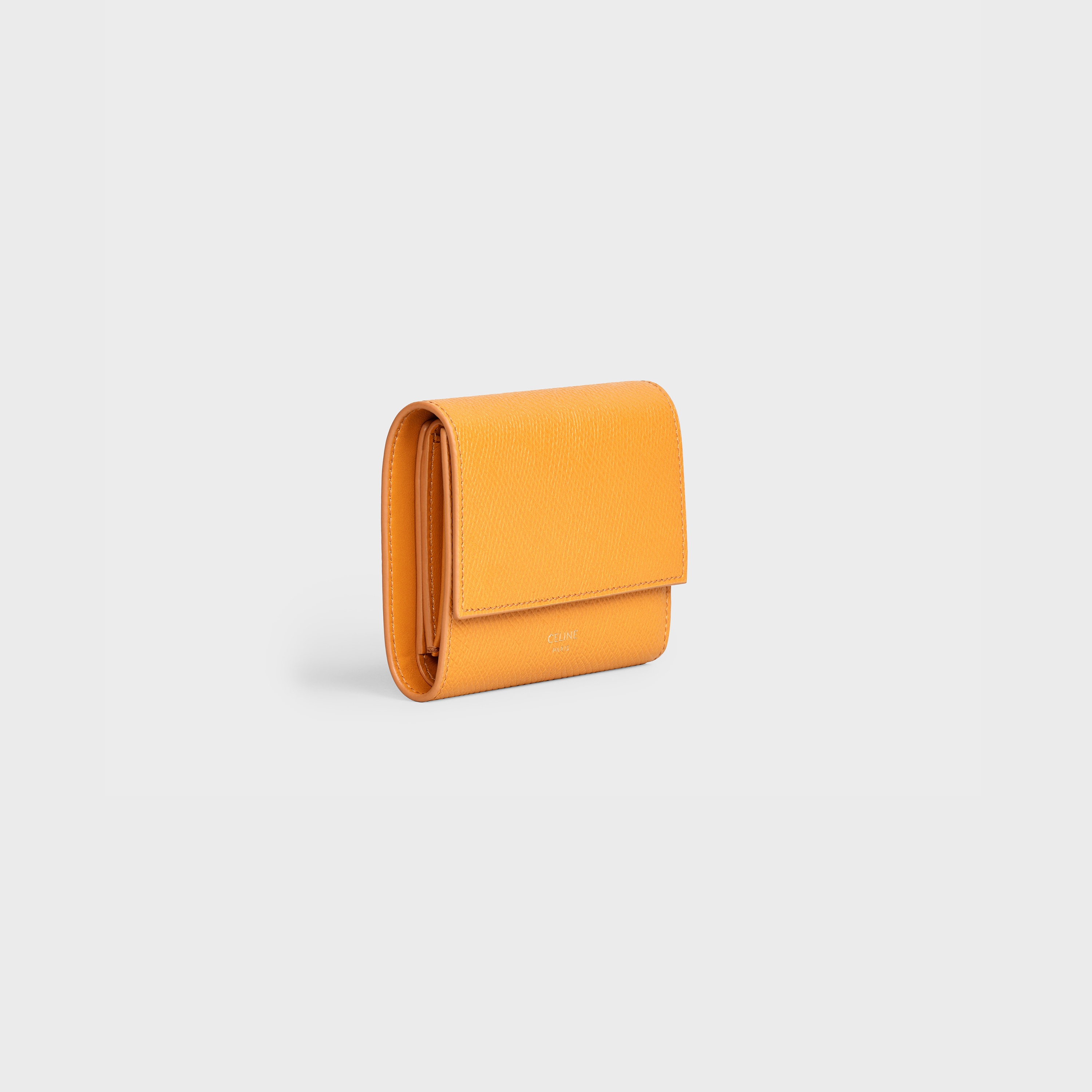 SMALL TRIFOLD WALLET IN GRAINED CALFSKIN - 2