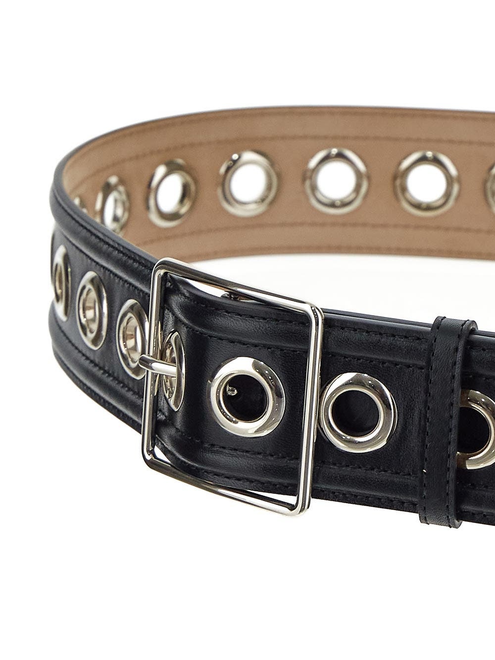 Alexander McQueen Wide Leather Belt | oluxury | REVERSIBLE