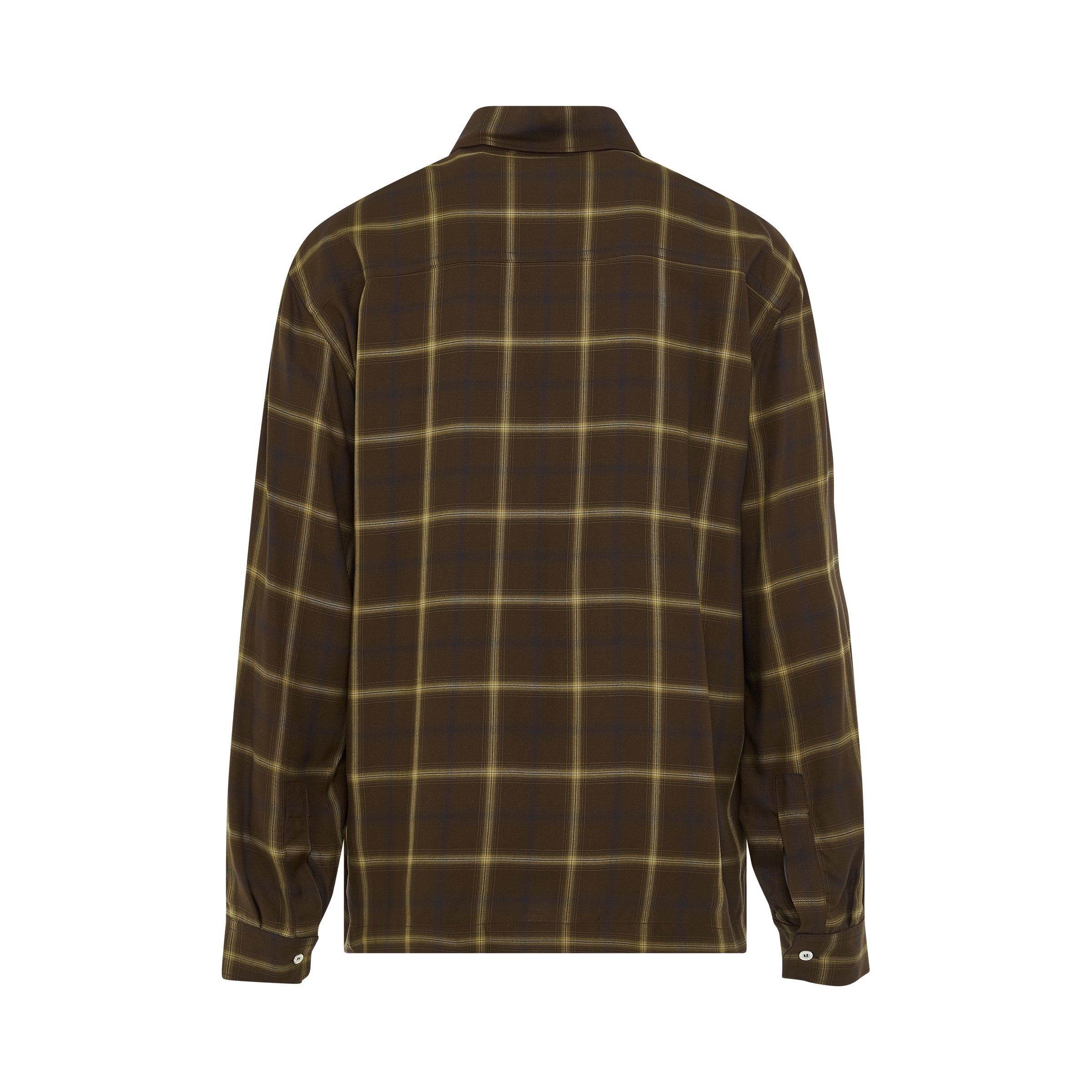 Monogram Check Shirt in Brown - 4