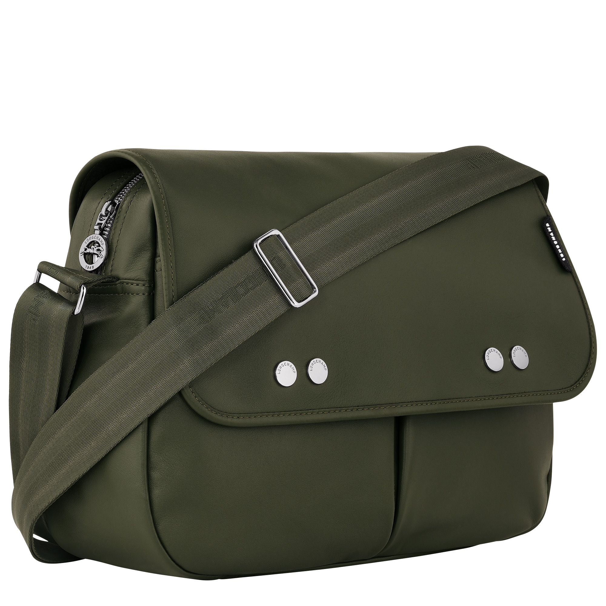 Très Paris M Crossbody bag Khaki - Leather - 3