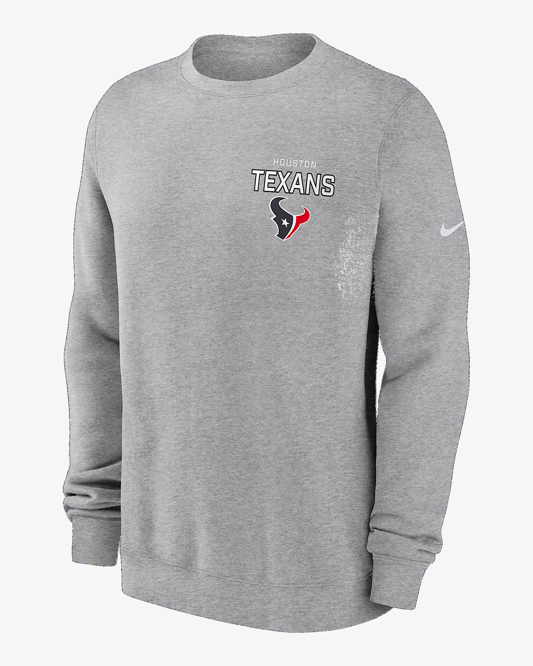 Houston Texans Draw Block Club Men's Nike NFL Pullover Crew - 1
