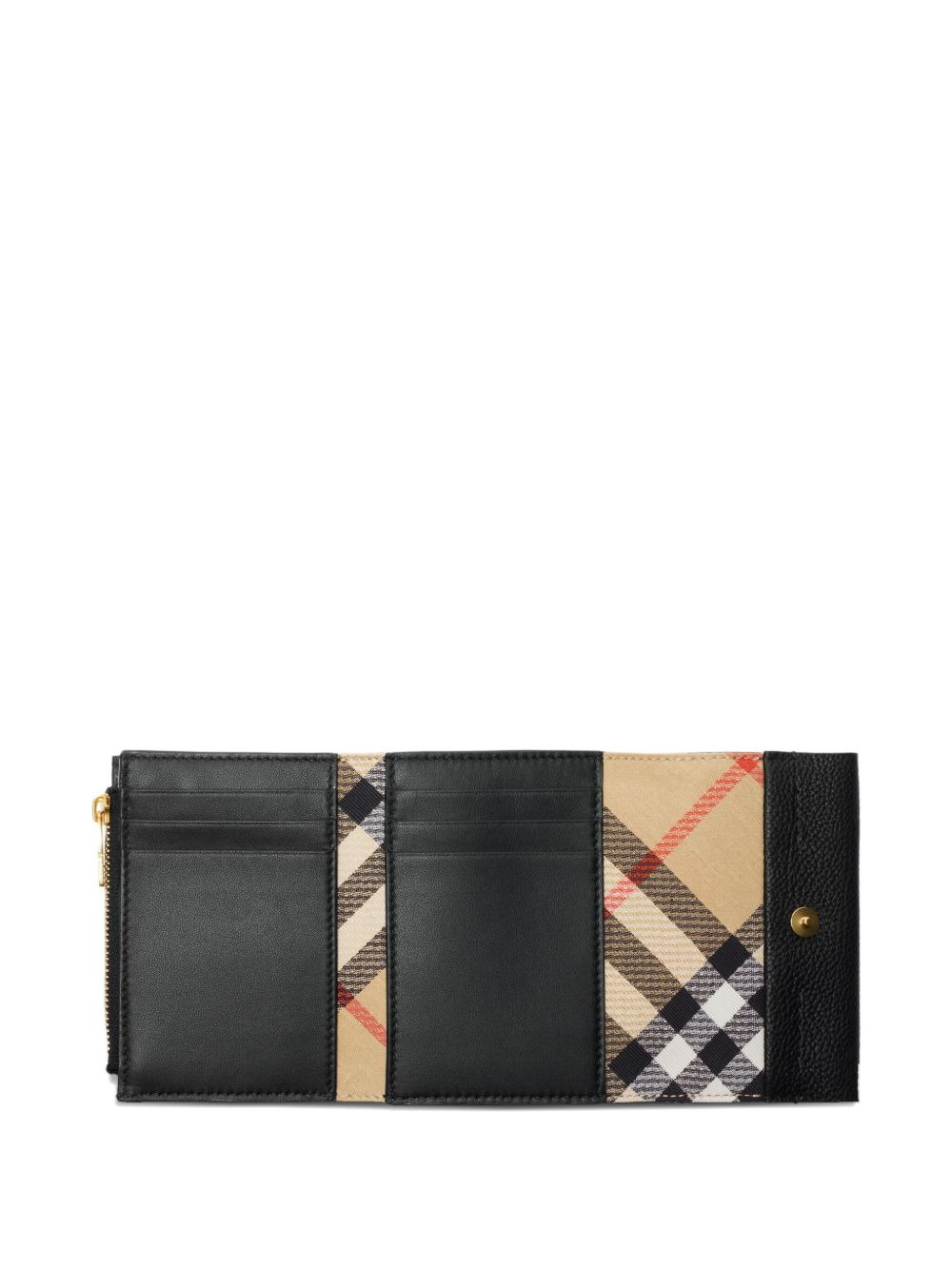 Cotswolds leather check-engraved wallet - 3