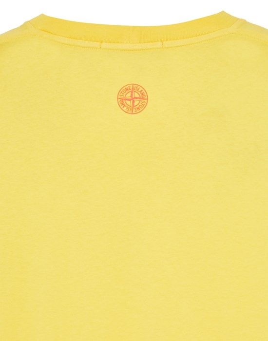 2NS92 30/1 COTTON JERSEY 'TRICROMIA ONE' PRINT_GARMENT DYED YELLOW - 4